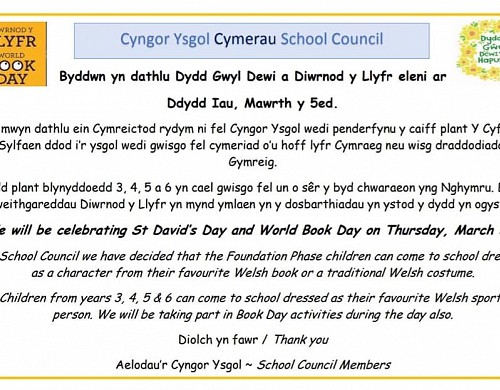 St. Davids Day and World Book Day