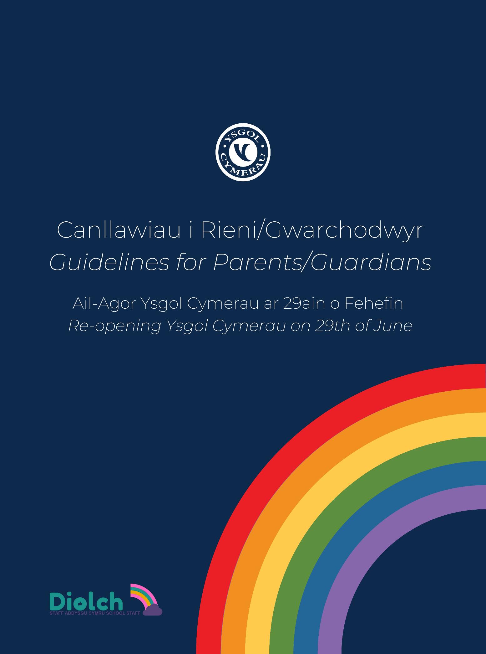 Letter with IMPORTANT Guidelines for Parents / Guardians